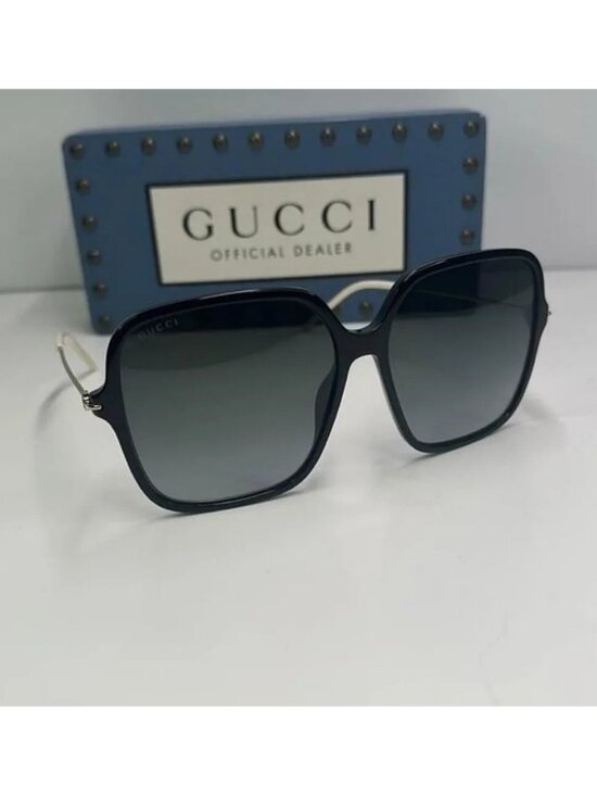 ?- New Authentic Gucci Grey Butterfly Ladies Sunglasses GG1267SA 001 60 main image 6